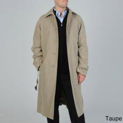 Men's 'Renny' Full-length Belted Raincoat Taupe