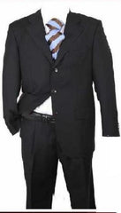 Men'S Black Solid Cheap Priced Business Suits Clearance Sale Available In 2 Or 3 Buttons Style Regular Classic Cut