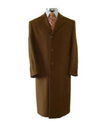 Mens Overcoat Mens Dress Coat Vicuna Light Brown - Dark Camel ~ Light Brown ~ Rust ~ Copper ~ Cognac Mixture Dark Camel Long Men's Dress Topcoat -  Winter coat  Full Length