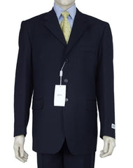 Men'S Dress Dark Navy Blue Suit For Men Available In 2 Or 3 Buttons Style Regular Classic Cut Double Vent Super 150'S Cheap Priced Business Suits Clearance Sale