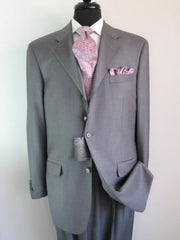 Light Gray Three ~ 3 Buttons Super 150'S Wool Three ~ 3 Buttons