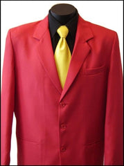 Excluive Three buttons  Men's Dress Cheap Priced Blazer Jacket For Men or Suit with Metal Buttons in Red Colors