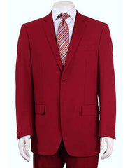 Men's Vitali  Authentic 2 Button Red Slim Fit Suit