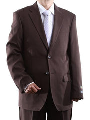 Bolzano Men's Fully Lined 2 Button 100% Polyester Dress Suit