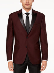 Black and Burgundy ~ Wine ~ Maroon Suit  Slim Fit Tuxedo For Men's