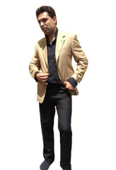 Men'S Two Button Blazer Camel ~ Khaki ~ Tan ~ Beige Bronze ~ Camel