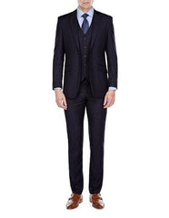 Men's Slim Fit 3 Piece  2 Button Dark Navy Suits