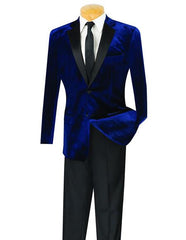 Men'S Navy Velvet Tuxedo Suit