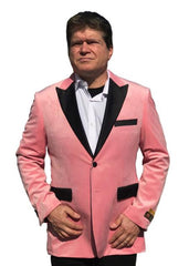 Men'S Big And Tall Blazers Pink Cheap Priced Velvet ~ Velour Clearance Blazer / Sport Coat