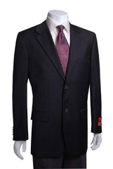 Mix and Match Suits Men's Quality 2 Buttons Portly   Blazer / Sport coat Black Executive Fit Suit - Mens Portly Suit