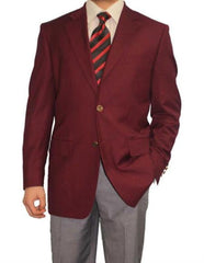 Men'S 2 Button Burgundy ~ Maroon ~ Wine Color Blazer Sport Coat