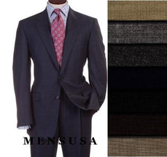 Two 2 Buttons Style Super Worsted Vergin Wool Business Suits Comes In 10 Colors