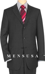 Extra Long Charcoal Gray Suits XL Available In 2 Button Style Only For Tall Men Vented - Color: Dark Grey Suit