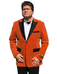 Big And Tall Tuxedo Orange Velvet Tuxedo Jacket Sport Coat Jacket Available Big Sizes