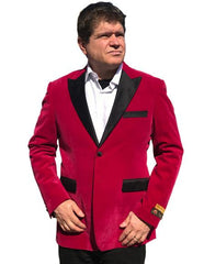 Big And Tall Tuxedo Mens Hot Pink ~ Fuchsia Men'S Blazer Jacket ~ Sport Coat