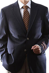 Men'S Dark Navy Extra Long And Regular Size Blazer