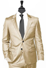 Alberto Nardoni Vested 3 Pieces Summer Linen Wedding/Groom/Groomsmen Suit Jacket & Pants & Vest Dark Tan ~ Khaki ~ Taupe - Mens Linen Suit