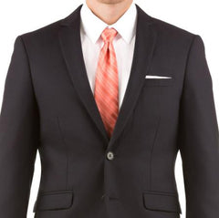 Men's Slim Fit Suit - Fitted Suit - Skinny Suit Men's Navy Two Button Wedding Suit