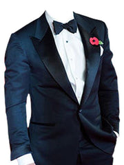 Daniel Craig Suit Midnight Blue Besom Two Pockets james bond Tuxedo