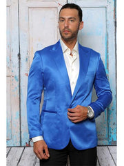 Men's Royal Blue Two Button   Blazer