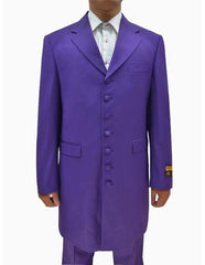 Men's Purple  Seven Button Zoot Suits