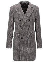 Men's Wool Winter Coats Designer Men's Wool Peacoat Sale Duster Style Grey