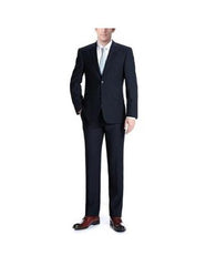 Renoir Suits - Renoir Fashion Mens Slim Fit 3-Piece Suit In Dark Navy Blue