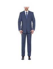 Renoir Suits - Renoir Fashion Mens Mixture Color Classic Fit Suit