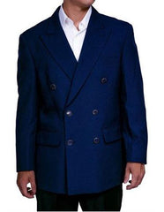 Men's Suit Dark Navy Slim Fit Blazer Double Blazer