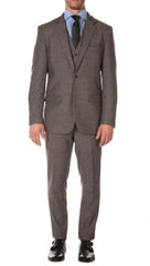 Tweed 3 Piece Suit - Tweed Wedding Suit Mens Grey Peaky Blinders Fashion Clothing Suit