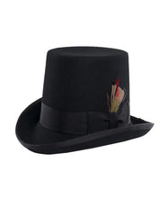 Designer Brand Black Short Pilgrim Top Hat ~ Tuxedo Hat