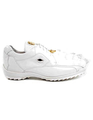 Authentic Genuine Skin Italian Dress Sneaker In White