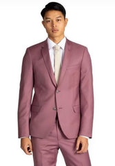 Men's Rose Gold - Dusty Rose One Chest Pocket Suits / Tuxedo