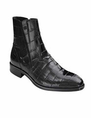 Mezlan Brand Mezlan Alligator Shoes - Mezlan Crocodile Shoes Men's Dress Shoes Sale By Mezlan In Black