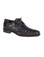 Mezlan Brand Mezlan Alligator Shoes - Mezlan Crocodile Shoes Men's Dress Shoes Sale By Mezlan In Blue