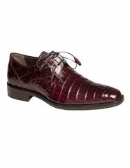 Mezlan Brand Mezlan Alligator Shoes - Mezlan Crocodile Shoes Men's Dress Shoes Sale By Mezlan In Burgundy