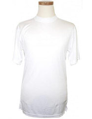 White Short Sleeve Pull - Over Mock Neck T.Shirt For Men