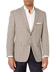 Plaid Mini Checker Blazer Sport Coat Blazer