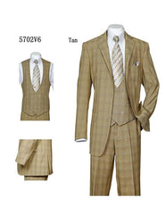 1920s Vintage Suits Patterns Checkered Suit