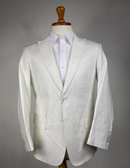 Men's White Color Linen Blazer - Sport Coat