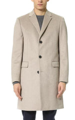 Men's  Cashmere Overcoat Tan