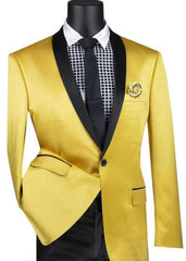 Men's Yellow Tuxedo Blazer - Yellow Dinner Jacket