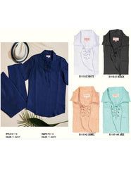 Men's Premium Linen Lace Front Shirts