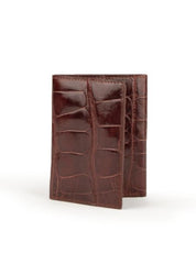 Men'S Alligator Trifold Cognac