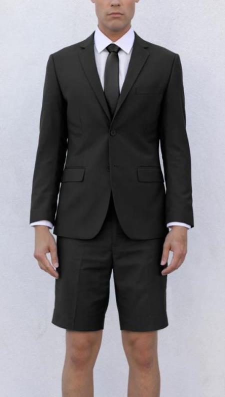 Men's Black Short Suit