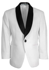 Kids White Tuxedo Jacket