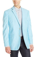 Mens Chambray Sportcoat - Chambray Blazer - Summer Cotton Blazer Sky Blue