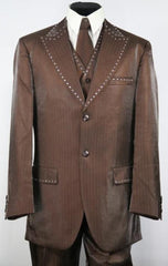 Mens Brown Tuxedo Suit - Brown Suits