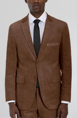 Mens Corduroy Suit Mens Brown Corduroy Two Button Suit