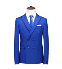 Royal Double Breasted Velvet Blazer - Velvet Sport Coat